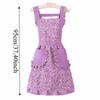 Breathable Ruffle Edge Apron Oilproof Kitchen Apron New Floral Apron  Kitchen Cooking