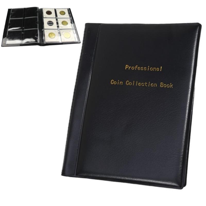 High Quality Put 60Pieces/Coins Album For Fit Cardboard Coin Holders Professional Coin Collection Book Bitcoin Collection