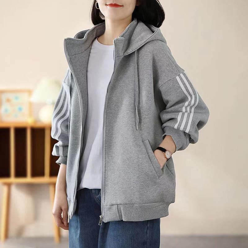 Coat for Women Cotton Winter Padded Thickened Large Size Casual Oversize Loose Double Layer Hooded Jacket