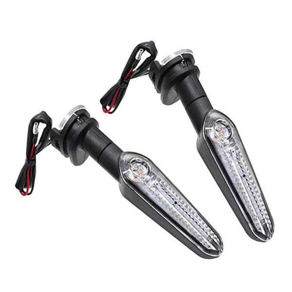 1 Pair LED Motorcycle Turn Signals, ABS Material, Color: As Shown