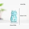 Resin Crystal Cat Figurine With Handmade Resin Art For Home Decor And Gift Giving