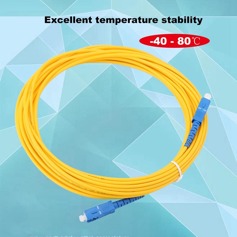 10m 11yd SC To SC Duplex Fiber Patch Cord Jumper Cable Single Mode Patch Cord