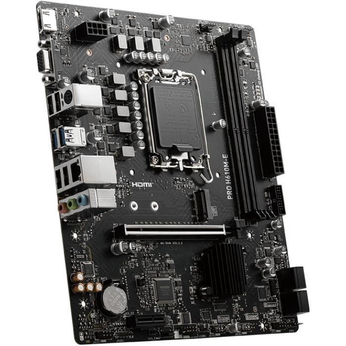 Scheda madre - MSI - PRO H610M-E Intel H610 LGA 1700 micro ATX