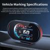 Auto Lcd Cluster OBD2 meter Multi Digital Head Up Display GPS Speed Water Temp Turbo Fuel Consumption Car Accessories HUD P27
