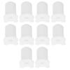 10PCS Satellite Cable Wall Grommet 25.4mm Silicon Ethernet Cable Bushing Wall Penetration Grommet for 1 Inch Hole White