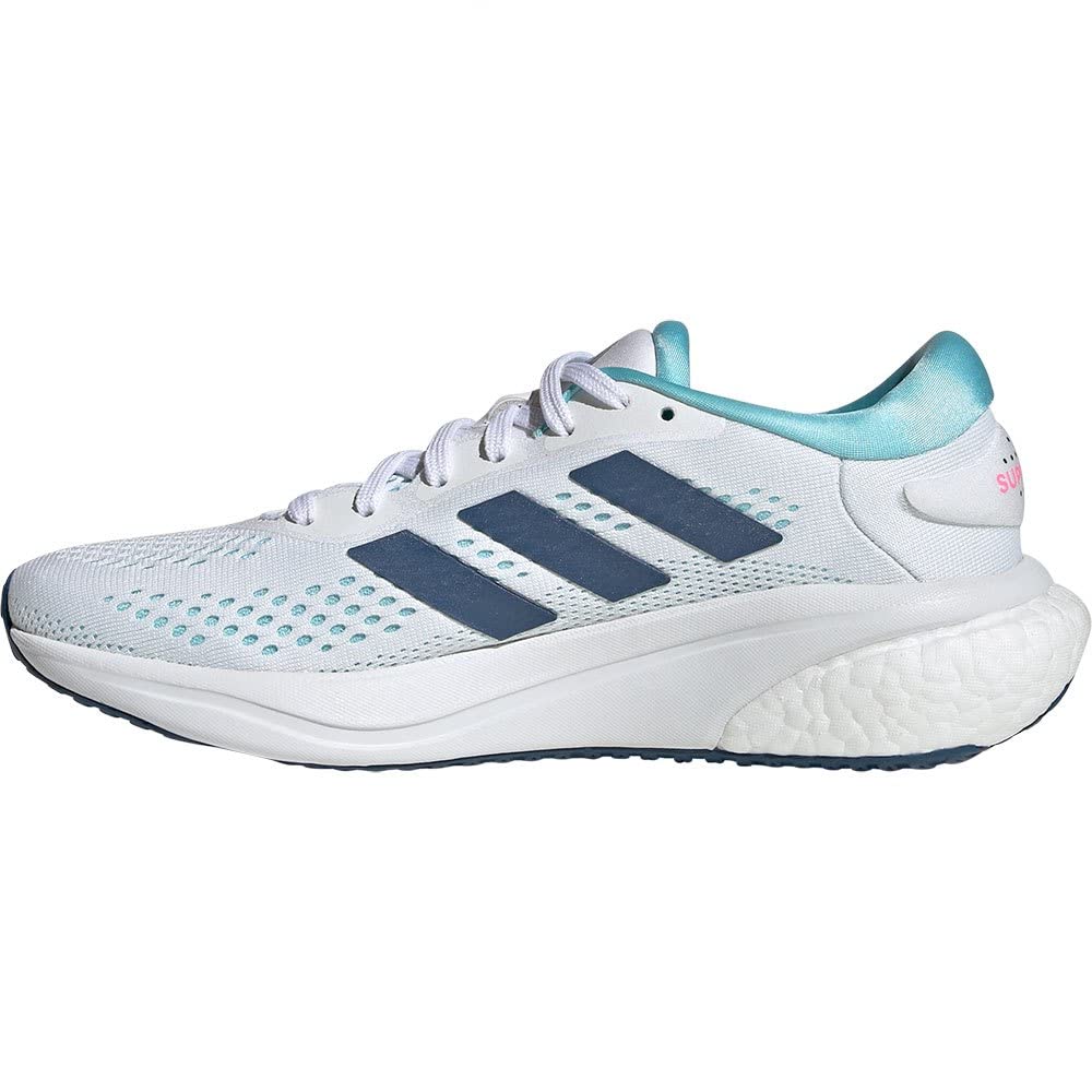 Adidas Supernova 2 Running Shoes for Blue cm Women, White/Wondersteel/Bliss (GW9100) 22.5