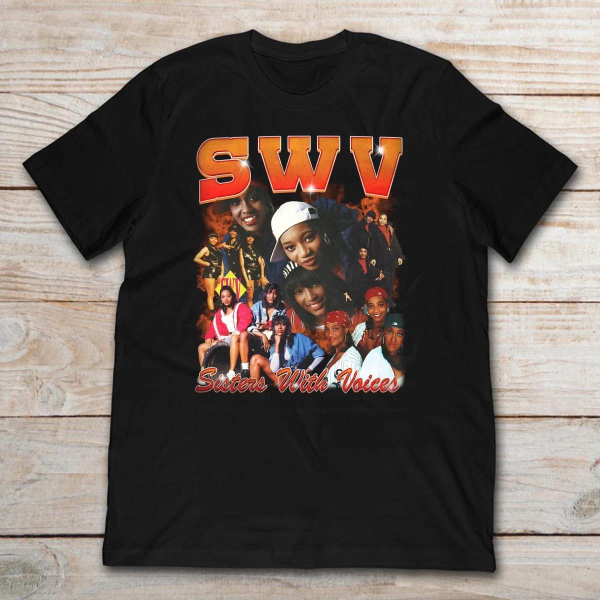 SWV Band Gift For Fan Cotton T-Shirt R&B Music Group Graphic Tee Unisex S-5XL S