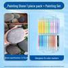 Hand-Painted Pebble Set for Kids - DIY Art & Craft Kit