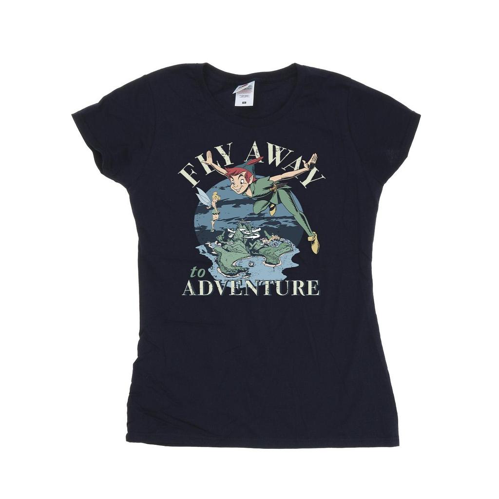 Disney Womens/Ladies Peter Pan Fly Away To Adventure Cotton T-Shirt