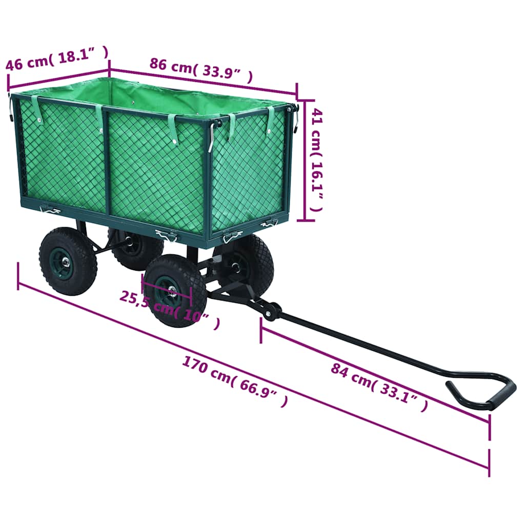 Garden Cart Green 350 kg