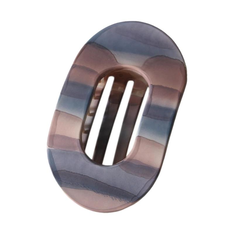 

Frosted Color Claw Clip Colorful Oval Hair Clip for Adult Flat Hair Clip for Thick Thin Hair Nonslip Side Clip Daily Use фиолетовый