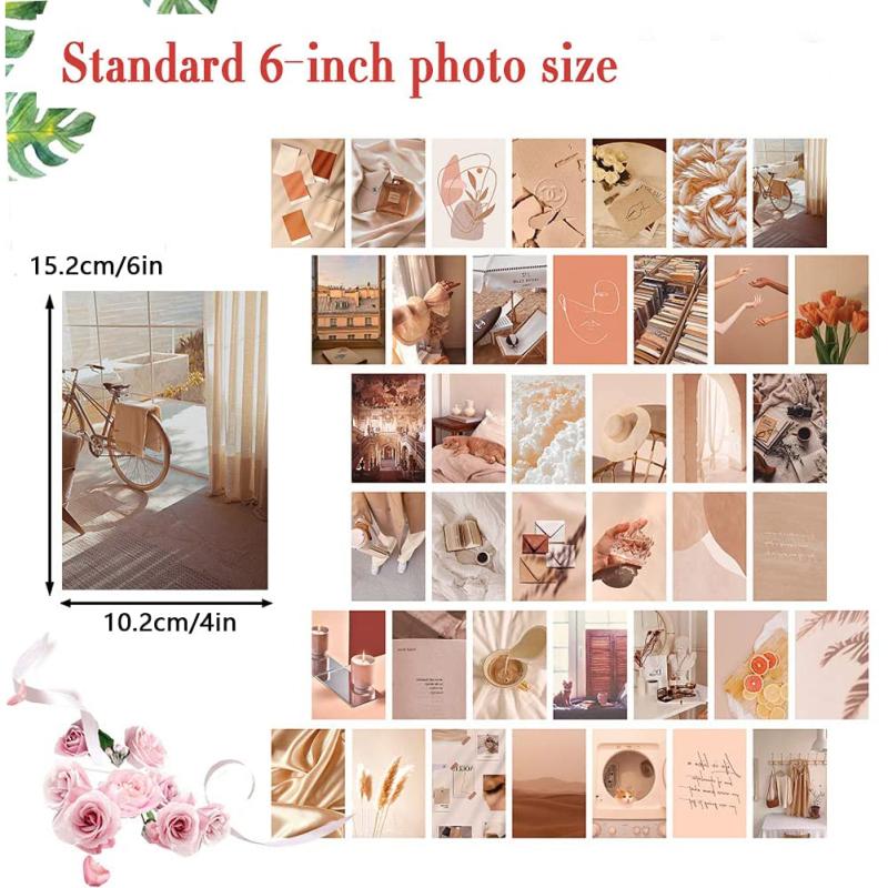 50 Stück Papier doppelseitiger Druck Postkarte bunte Dekoration Malerei Diy ästhetische Kunst Wand