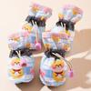 4Pcs Pet Shoes Anti-Slip Protect Paws Soft Lining Windproof Drawstring Design Comfortable To Wear Anti-Dirty Small Dog Teddy Shoes