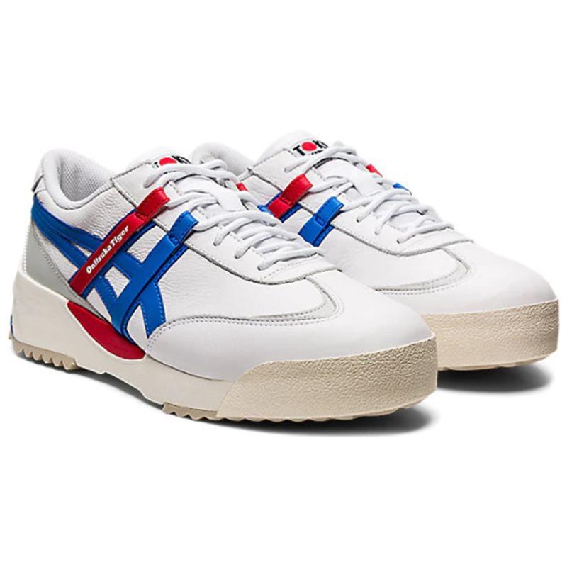 ONITSUKA TIGER Delegation Ex Weiß Elektrisches Blau Sneakers 1183A559-101