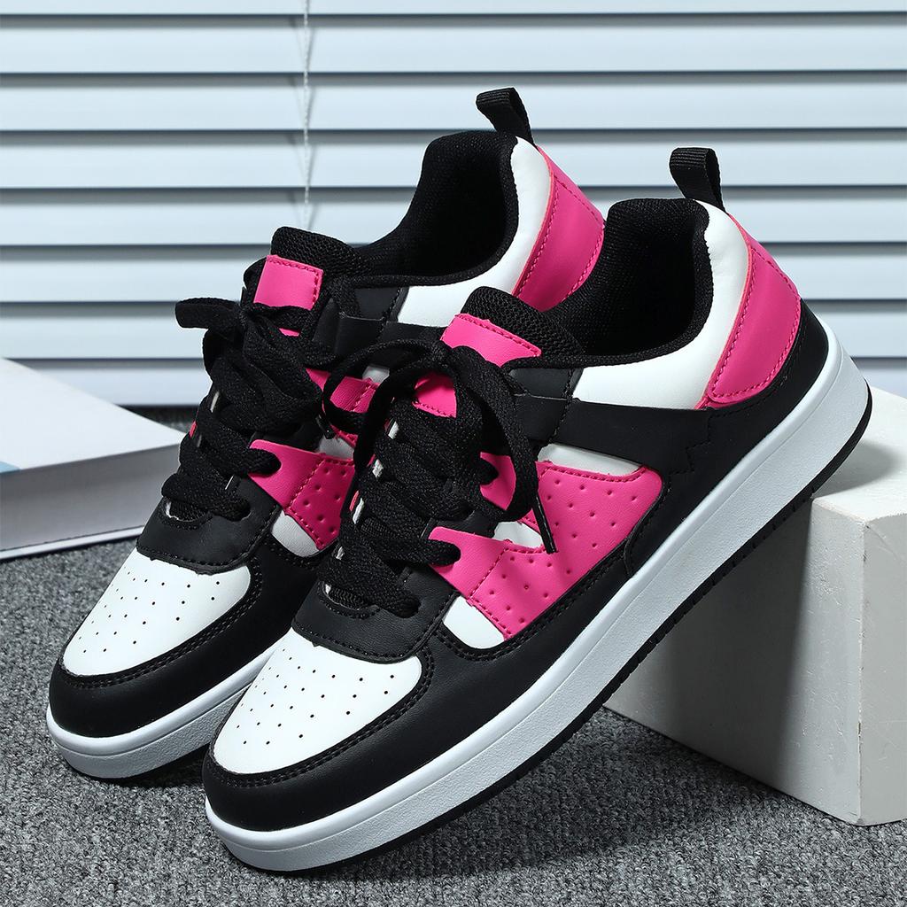 Women Chunky Shoes Trendy Platform Shoes Classic Board Shoes Men PU Leather Casual Sneakers for Outdoor Walking Traveling Jogging