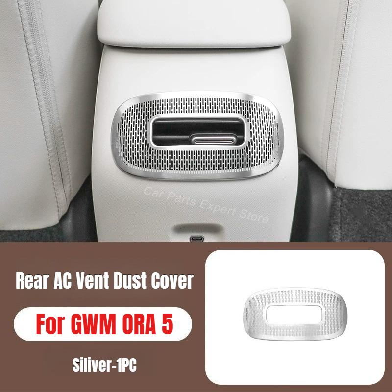 For GWM ORA 5 Inner Door Bowl Stickers Metal Front Door A-pillar Speaker Trim Door Handle Rear AC Vent Anti-scratch Cover Trim