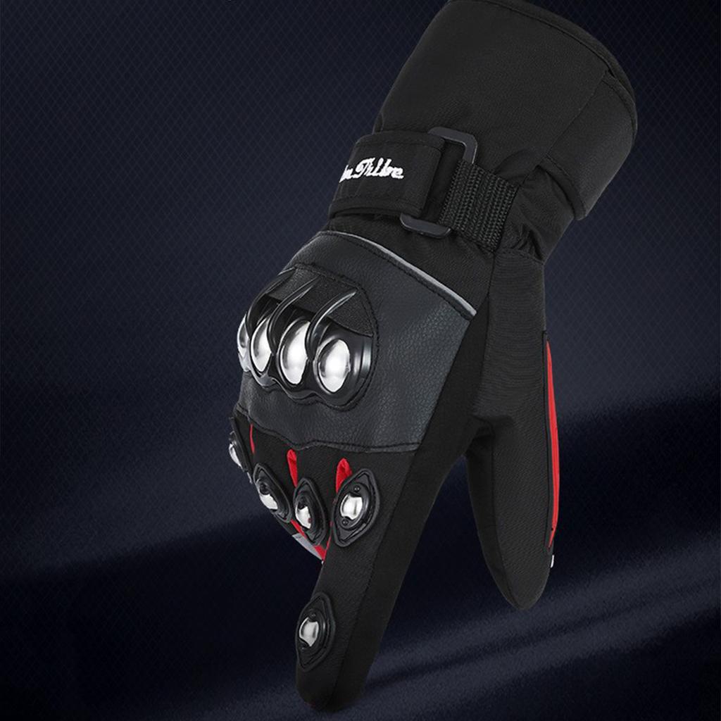 Men Women Full Finger Touchscreen Motorcycle Gloves Winter Motorcycle Gloves Warm Climbing Waterproof Ski Scooter Gloves
