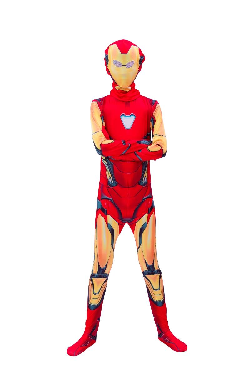 Spider-Man Kostüm Miles Morales Erwachsene Kinder Cosplay Overall Halloween Party Outfit 150 red