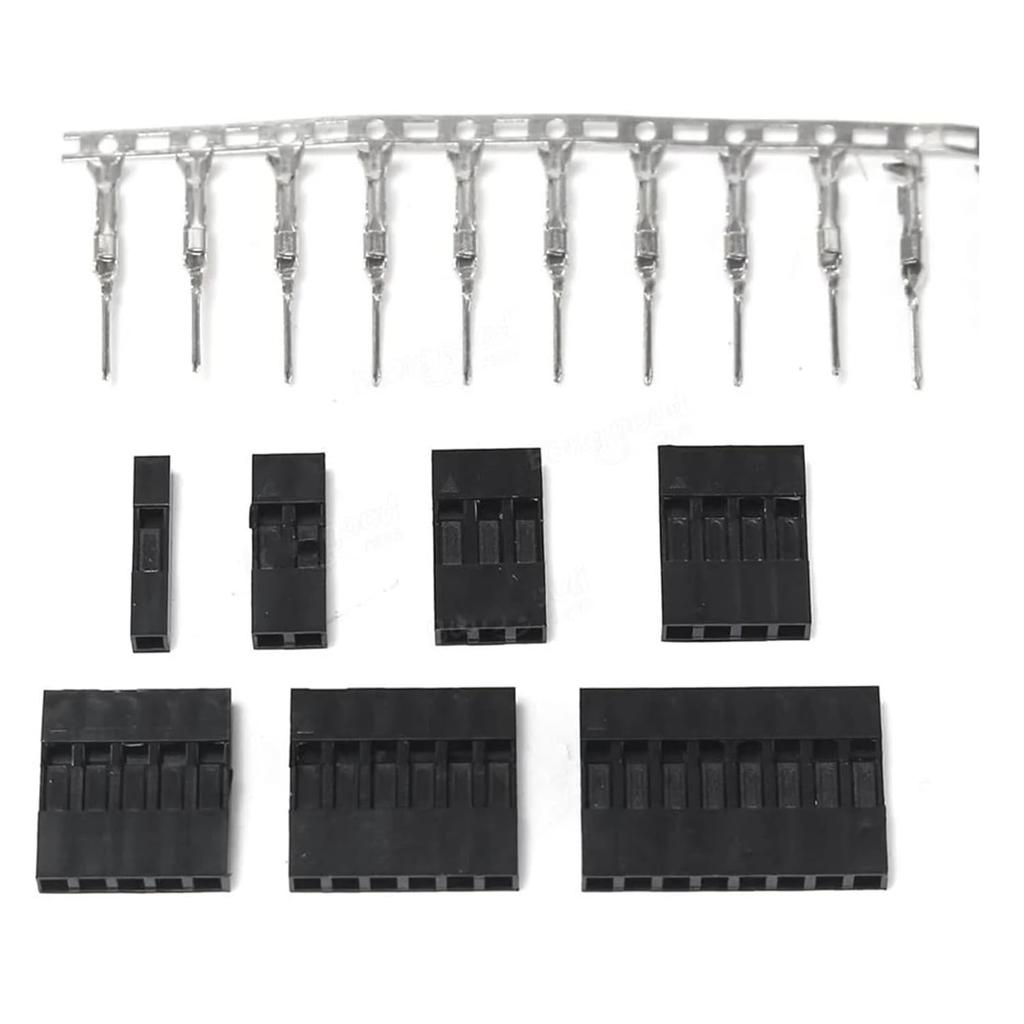 310pcs 2.54mm Male Female Jumper Wire Header Connector Kit 1-8 Pin Dupont Housing Assortment Box