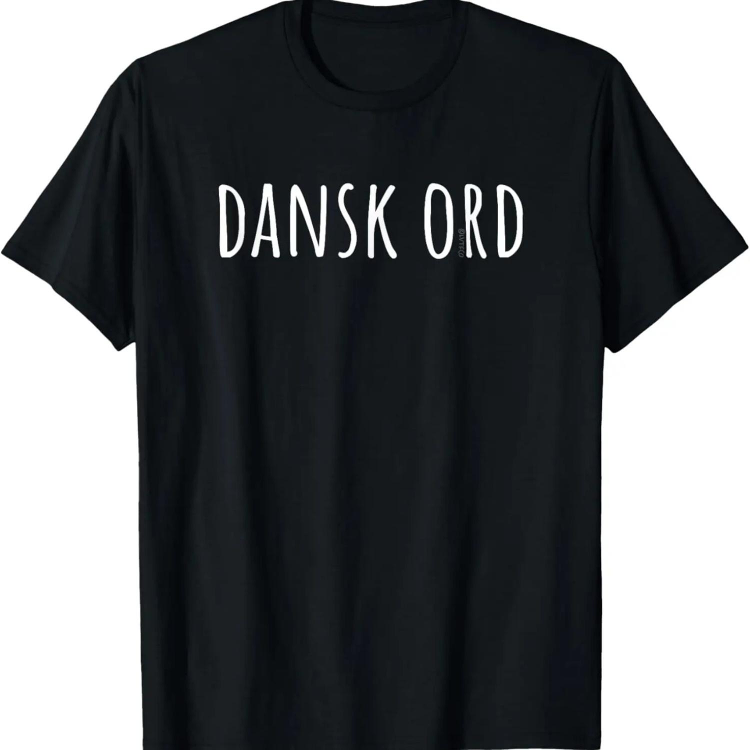 

“DANISH WORD” – Funny Danish Language T-Shirt XXXXXL чорний
