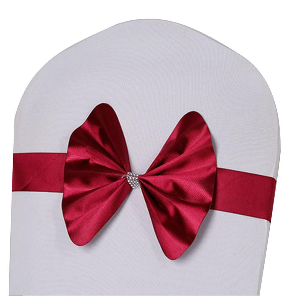 Soft Chair Sashes Band Wedding Chair Ribbon For Wedding Party Hotel Banquet Event Decoration