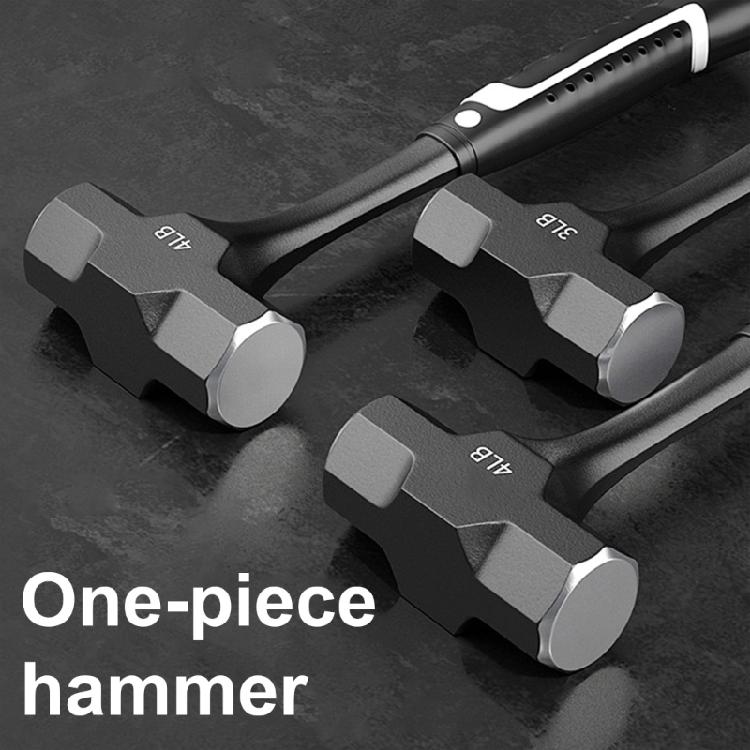 Large Hammer Carbon Steel Hammer Heavy Steel Construction Site Wall Dismantling Woodworking Tool Octagonal Hammer Head