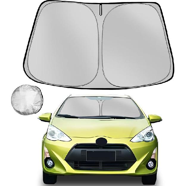 Windshield Sun Shade for Toyota RAV4 2013-2018 RAV-4 SUV Foldable Sun Sunshade for Car Front Window Blocks UV Rays and Heat Automotive Interior