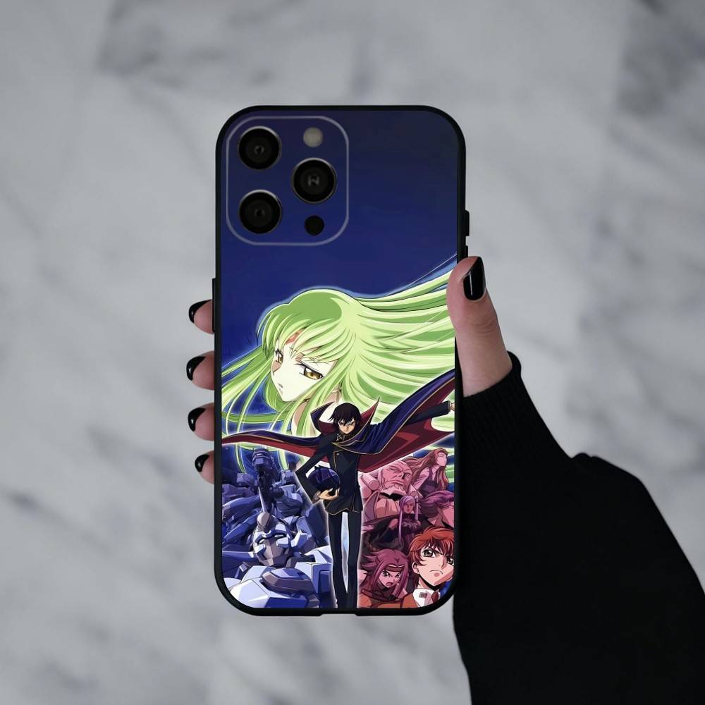 Japanese Anime C-Code G-Geass  Phone Case For iPhone 17pro,16,15,14,13,12,11 Plus,Pro Max,XS,Soft Silicone Black Cover