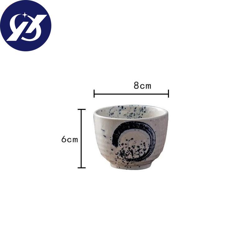 Japanese Ceramic Retro Hand-painted Teacup Household Stoneware Water Mug Office Restaurant Drinkware