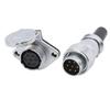 WEIPU WS20 TQ+ZG Multi Core 2 3 4 5 6 7 8 9 12 15Pin M20 Waterproof Connector Electrical Soldering Male Plug Female Socket