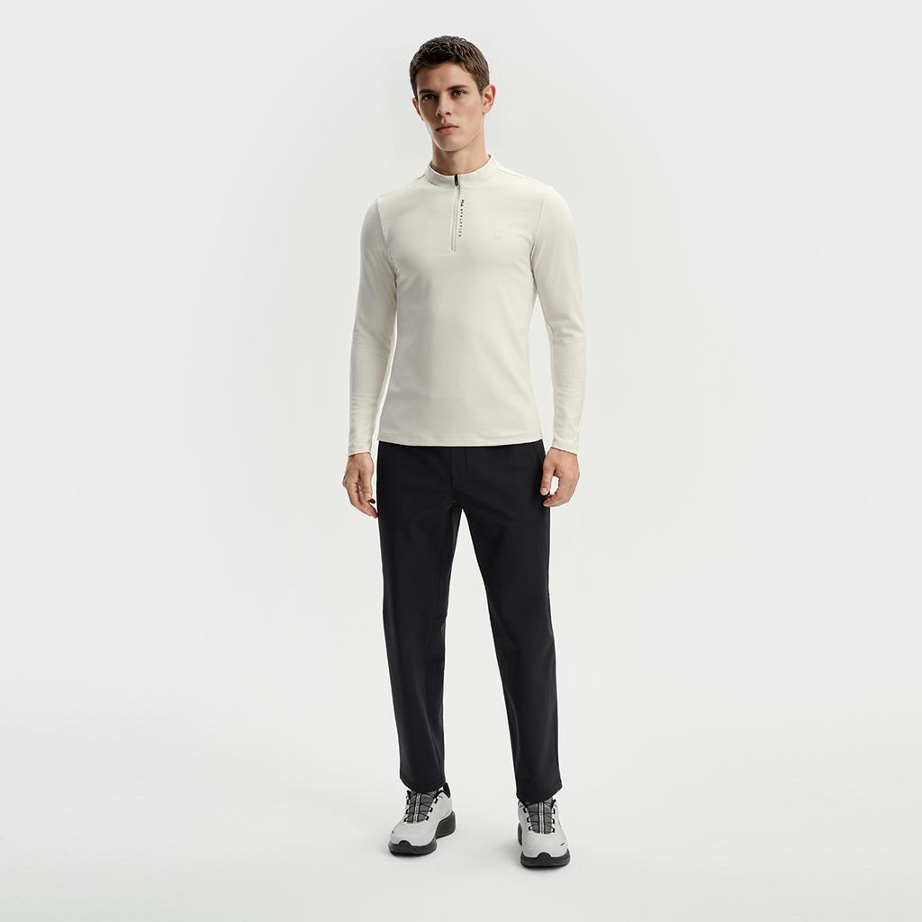 Fila AP. Minimalistische Trendige Bequeme Sportliche Vielseitige Fleecegefütterte Warme Freizeit Hose Herrenhose Tiefschwarz A11M541810FBK