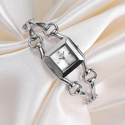 Light Luxury Simple High-End Bracelet Small Square Watch Niche High-Value Fashion Alloy Waterproof Women'S Quartz Watch
