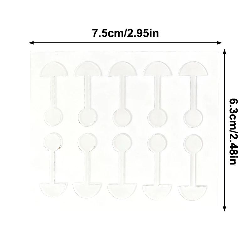 PET 60/100/200Pcs Shrinking Nose Wing Stickers Transparent Invisible Nose Shrink Patch Special Narrow Nose Strips Nose Shaper