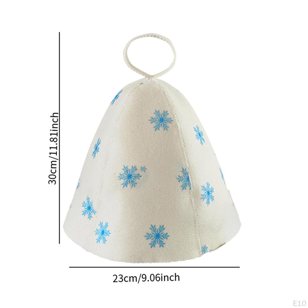 Felt Sauna Hat for Men and Women Protecting from Heat in Russian Bath House