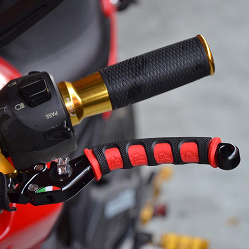 Motorcycle Brake Handle Silicone Sleeve Soft Anti-Slip Durable Moto Bicycle Protective Handlebar Moto Equipments Accessories