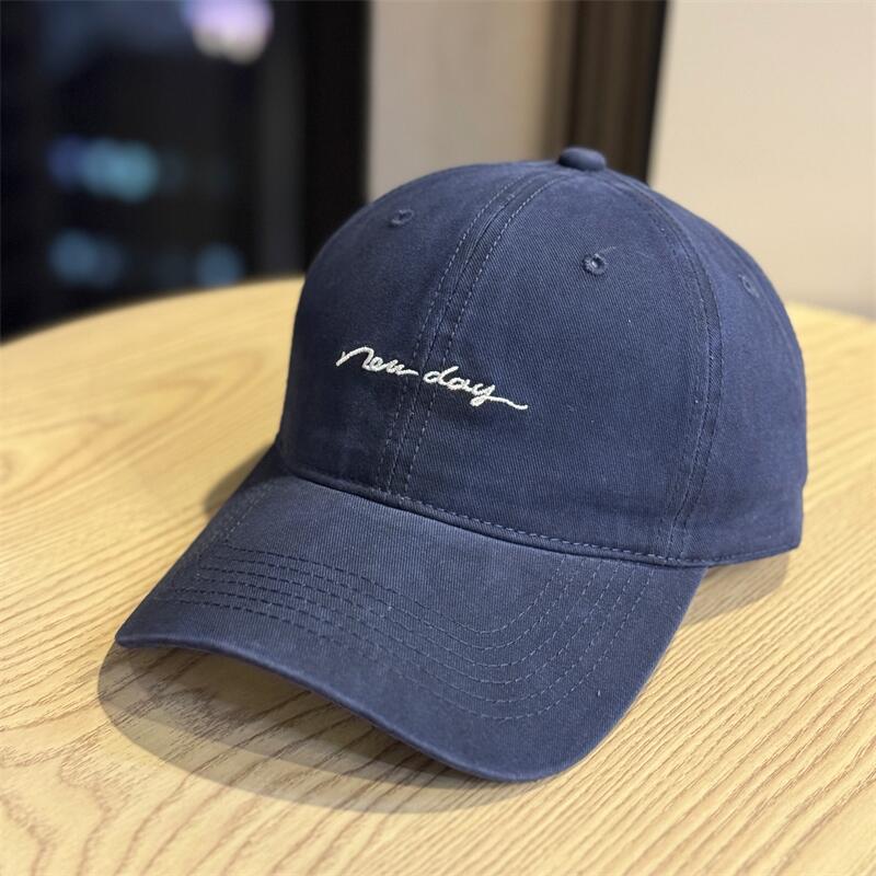 Fashion Hat Big Head Circumference Simple Embroidery Soft Top Baseball Cap Children Wide Brim Big Face Small Versatile Shade Cap Men