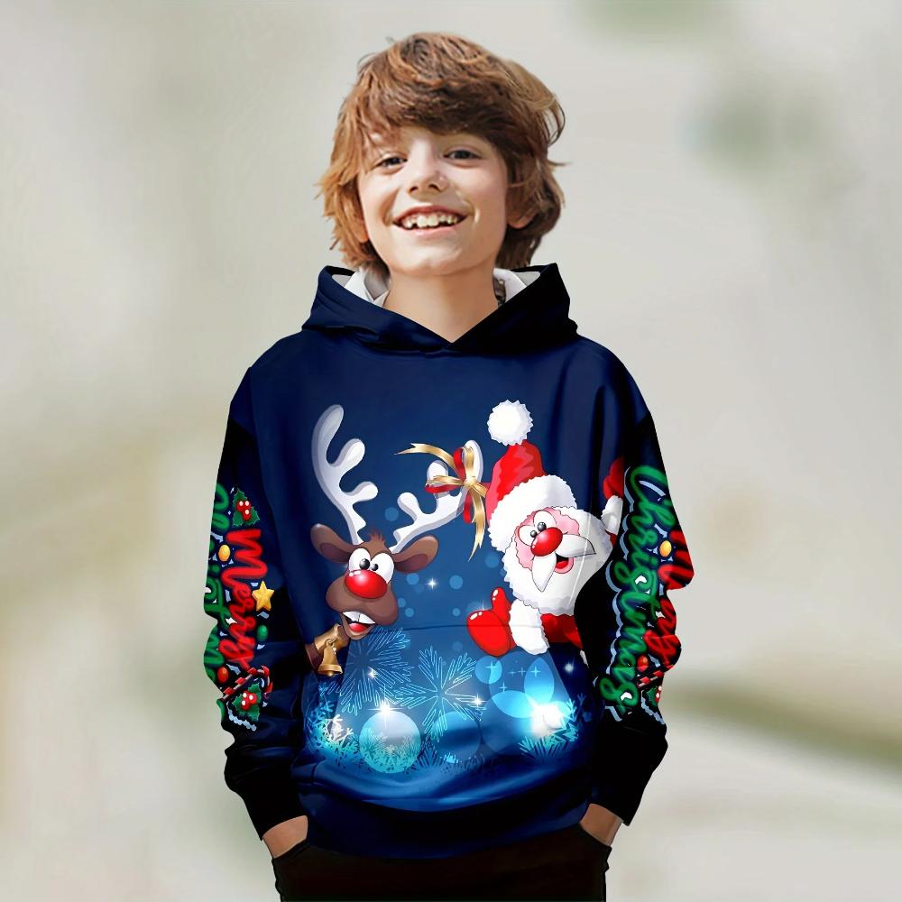 Men's Children's Clothing Versatile Comfortable Sweatshirt Casual Loose Hoodies Sweatshirts Boys