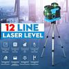 3D Self Leveling Rotary Laser Level Green 12 Lines Cross Line Laser Measure Tool New