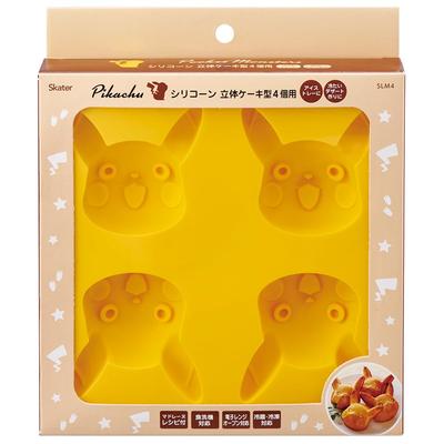 Silikon Yakiyaki Mini Madeleine Form 4er Set Kuchenform Süßigkeiten Form Pokemon Pikachu SLM4-A
