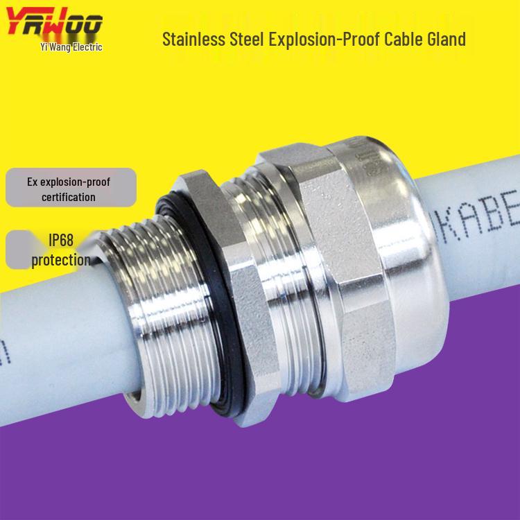 Metric M20*1.5 Explosion-Proof Waterproof 304 Stainless Steel Cable Gland
