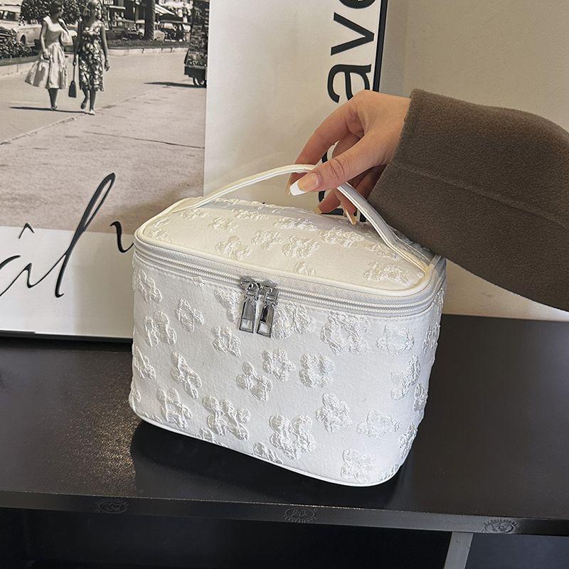 2023 Women's Large Capacity Fabric Cosmetic Handbag - Portable Wash & Storage