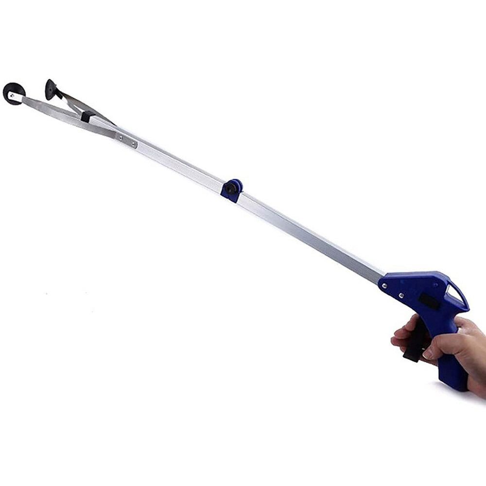 Long Arm Foldable Reacher Grabber Tool Telescopic Foldable Claw Trash Garbage Picker 83CM Extender Gripper Tool Garden