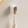 Wall Mounted Storage Rack Dustproof Waterproof Toothbrush Storage Rack Non Perforated Wall Storage Rack Home Storage Supplies