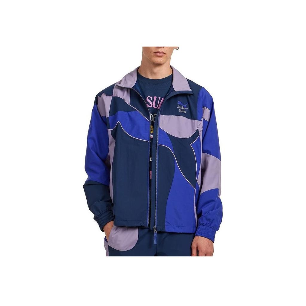 Puma X KidSuper Studios Kollaboration Cellarator FW24 Outdoor Casual Reißverschluss Langarmjacke Herrenjacke Lapislazuli 626699-27