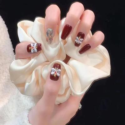 Pure Handmade Phototherapy Nail Art Lion Wear Nail Finished Cat Eye Nail Art Patch Showing Whiteness