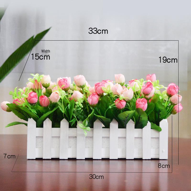 Arrangement de Pothos, Herbe Artificielle et Fleurs en Soie pour la Décoration de la Maison