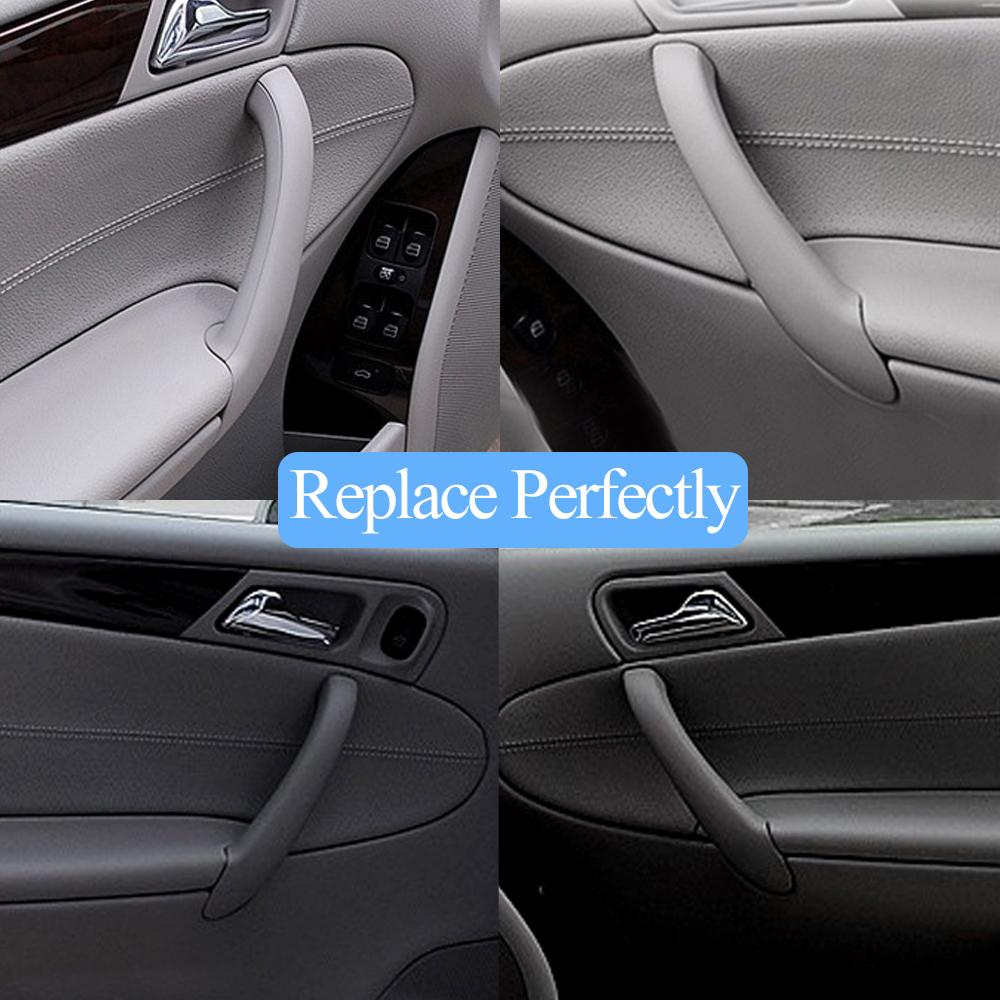 Car Front Rear Left Right Inner Door Pull Handle Cover Interior Accessories Handles For Mercedes Benz W203 C Class