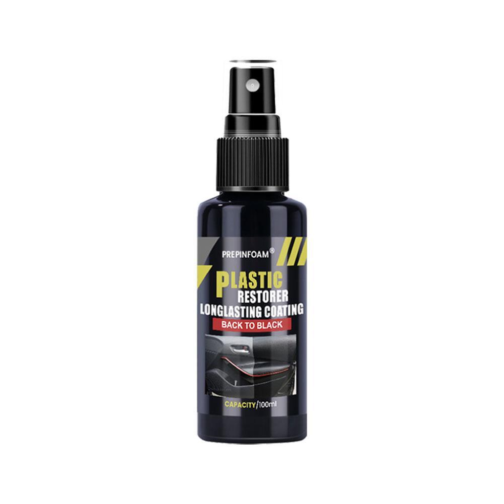 Car Plastic Restorer Coating Agent Auto Plastic Rubber Exterior Repair Clean Refresh Restoration Agent Black Shine Seal Brighten