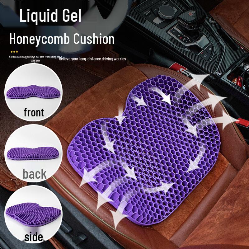 3D Style Honeycomb Gel Seat Cushion for Car, Sofa, and Student Chairs - Round Design