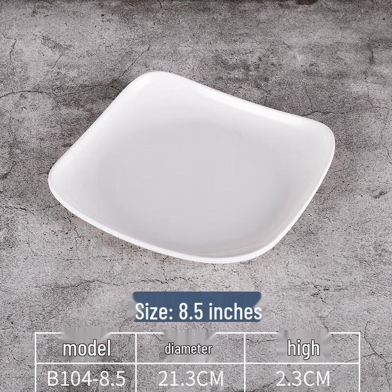 Melamine Square Dinner Plate